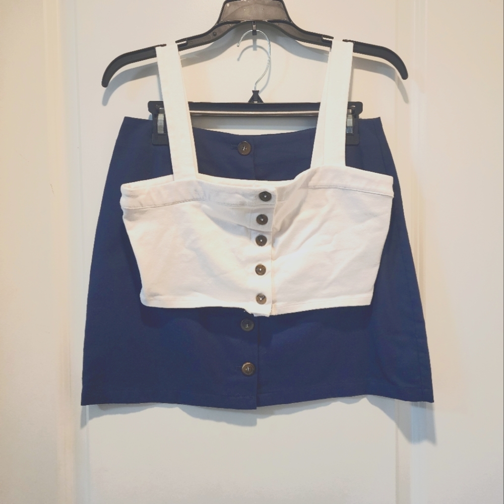Forever 21 Crop Tank and Skirt Set